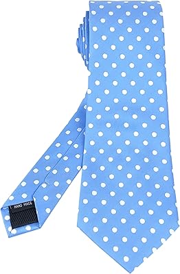 Cravate classique en jacquard à pois tricotée à la main pour homme