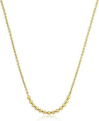 Collier de perles rondes de luxe simple et moderne en argent sterling 925