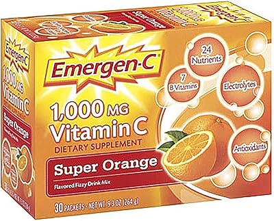 Packs de vitamine c emergen-c pour unisexe - sacs en papier taille 30