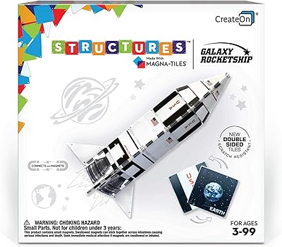 Kit de construction de structure create on magna tilestm pour enfants carreaux
