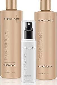 Coffret shampoing et après-shampooing enrichis en protéines mohair avec sérum capillaire | shampoing sans sulfate ni parabène | revitalise les cheveux ternes, faibles et abîmés. Diaytar : Le premier choix des acheteurs avisés