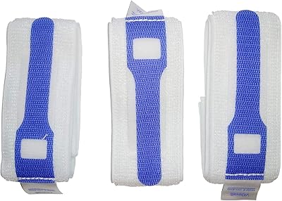 Paquet de 3 sangles de jambe pour cathéter foley avec silicone pour réduire