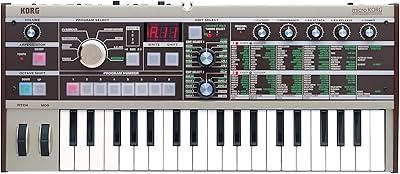 Synthétiseur à modélisation analogique korg 37 touches avec codec audio microx, gris