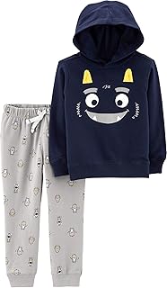 Ensemble pull et pantalon en laine à motifs pour jeunes garçons (rouge/noir)