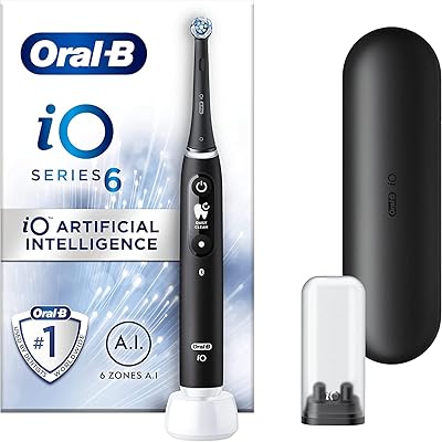 Brosse à dents électrique oral-b eo 6 avec technologie eo révolutionnaire, tête