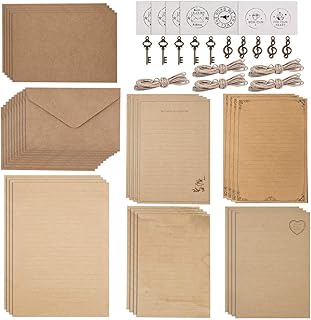 Ensemble de papier d'enveloppes en vintage de style rétro vintage 20 papiers