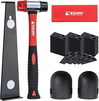 Kit d'installation de revêtement de sol stratifié ezarc 64 pièces avec marteau double