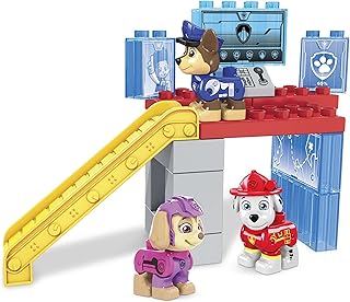 Ensemble de jouets de construction mega paw patrol de blox, chase, marshall