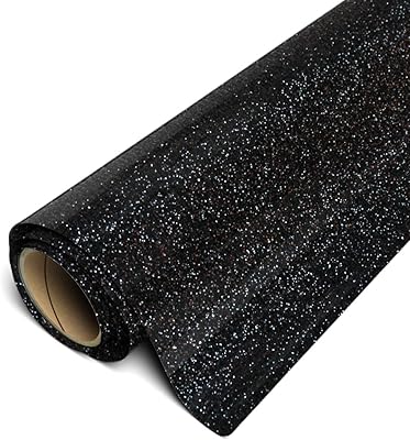 Rouleau en vinyle à transfert thermique à paillettes htv, taille 11,8" x 10'