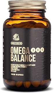 Grasberg balance omega 3-6-9, 1000 mg avec huile de lin, huile d'onagre