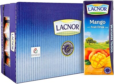 Boisson aux fruits à la mangue lacnor, 32 pièces, 180 ml