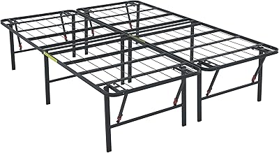 Cadre de lit pliant en métal noir amazonbasics, 18 pouces, assemblage sans outil