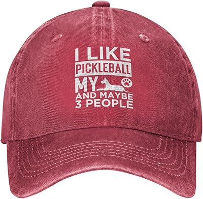 Bathbee pickleball lover hat hat j'aime pickleball mon chien et peut-être 3 personnes