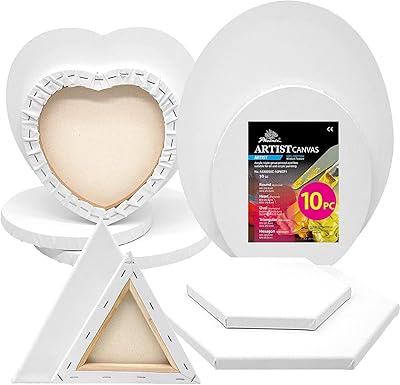Phoenix pack de 10 toiles tendues rondes hexagonales ovales cœurs et triangles