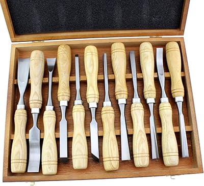 Ensemble de ciseaux en bois avec boîte de présentation en bois, ensemble
