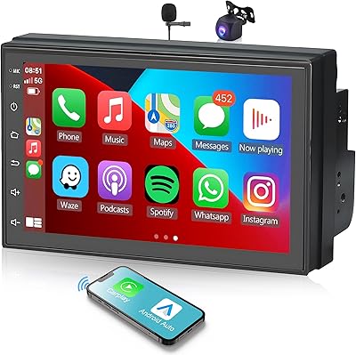 L'autoradio android 11 double din prend en charge carplay sans fil auto