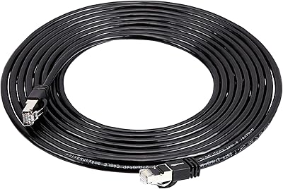 Câble ethernet gigabit haute vitesse rj45 cat 7 amazonbasics, 10 gbit/s, 600 mhz
