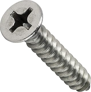 100pcs acier inoxydable 316#06 a4 18" x 1" spirale auto-adhésive type a phillips