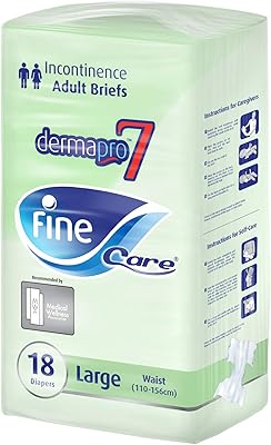 Couches jetables pour adultes à haute absorption fine care® couches unisexes pour incontinence