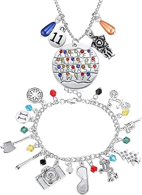 Stranger things collier porte-clés bracelets st merchandise charm bijoux alphabet lumière halloween cosplay