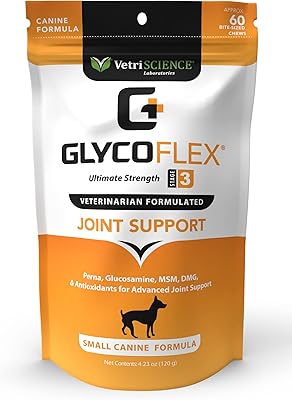 Vetriscience glycoflex 3 soutien des hanches et des articulations à force maximale