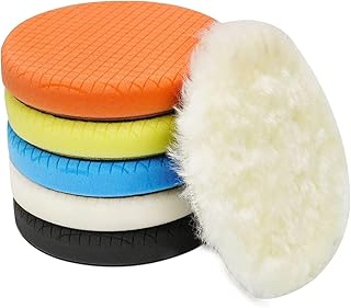 Tampons de polissage alykdon, 6 pièces, taille 6" 165 mm pour plaque