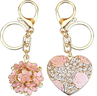 Porte-clés fleur d'amour porte-clés boule de coeur doux amour multicolore pendentif cadeau créatif en forme. Votre satisfaction commence ici, sur Diaytar Sénégal