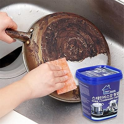 Puissante pâte de nettoyage polyvalente en acier inoxydable pour le nettoyage de la cuisine
