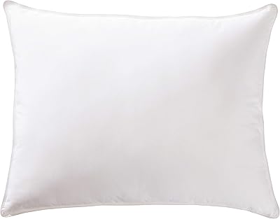 Oreiller de remplacement amazonbasics avec housse en coton - doux, densité standard