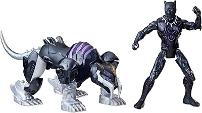 Figurine d'action marvel mechasaurus, panthère noire de 4 pouces avec griffe de sabre