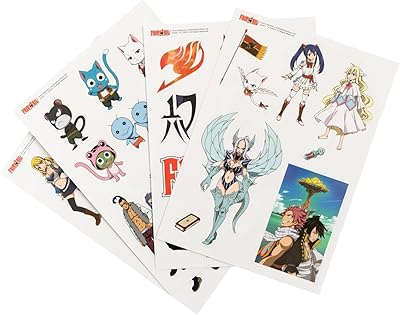 Autocollants officiels grobo eric fairy tail tool 38 autocollants adhésifs imperméables amovibles