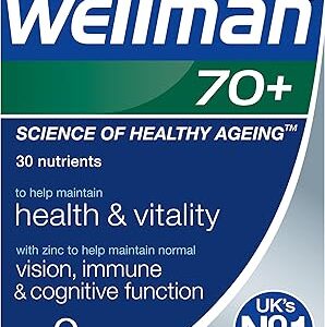 Wellman vitabiotics 70+ (30 comprimés). Redéfinissez vos attentes shopping avec Diaytar