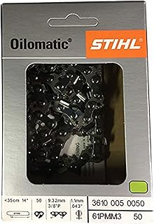 Chaîne de tronçonneuse oilomatic d'origine 61pmm3 50 oem 14 pouces ms170 ms171 ms180