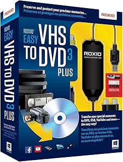 Convertisseur vidéo roxio easy vhs vers dvd 3 plus pour pc