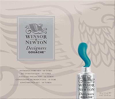 Ensemble de 10 peintures gouache winser & newton designers, 14 ml