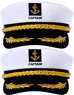 2 pièces marine marine style amiral réglable marine chapeau de bateau bateau yacht