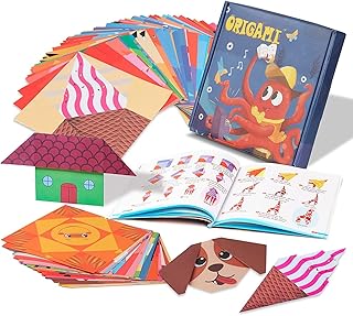 Papier origami double face coloré mamo bear, 54 motifs et 108 feuilles (5,5 x 5,5) avec manuel d'instructions, kit origami pour enfants de 4 à 12 ans, jouet éducatif préscolaire cadeau pour débutant (108 feuilles). Le e-commerce qui respecte votre pouvoir d'achat : Diaytar