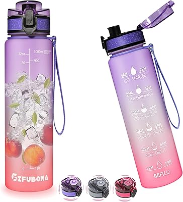 Bouteille d'eau jevo boa de 32 oz avec marqueurs de temps - bouteille