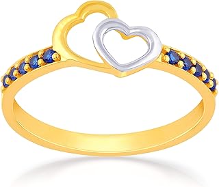 Bague bicolore en or malabar 22 carats et diamants pour femme - nzr362