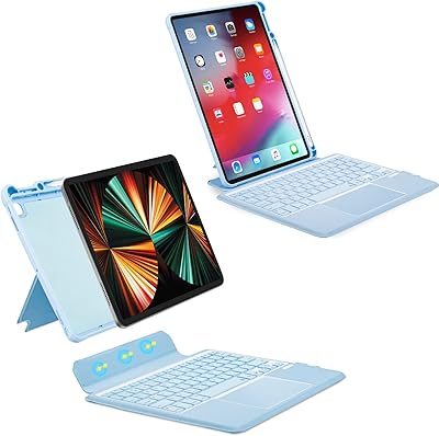 Étui avec clavier compatible avec ipad 102 pouces 9e 8e et 7e