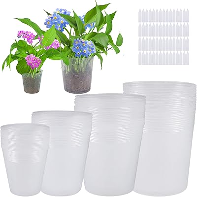 Coho ensemble de 60 pièces 6 5 4 3 pouces pots de jardinage en plastique. Shopping en ligne au Sénégal ? Pensez Diaytar !