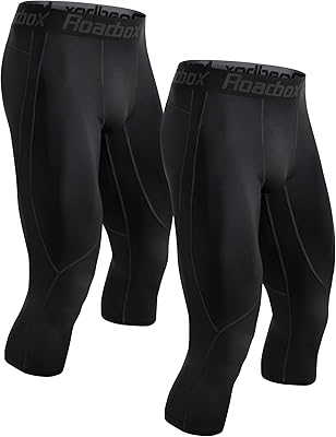Collants 3/4 à jambe simple pour hommes - paquet de 2 leggings