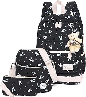 Ensemble de sacs d'école 3 pièces pour filles, sacs à dos de voyage