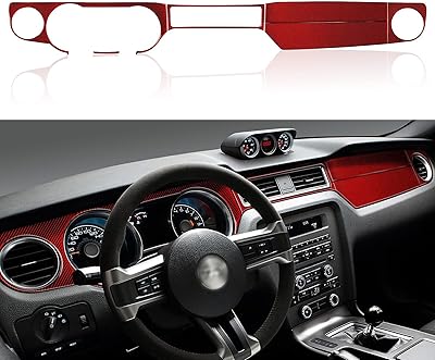 Autocollant de décoration de console centrale intérieure de voiture pour ford mustang 2009
