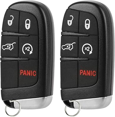 Clé à distance intelligente d'entrée sans clé pour jeep compass trackhawk renegade fiat