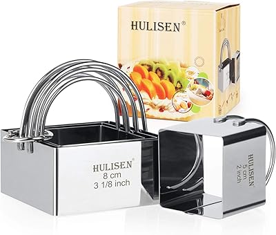 Ensemble d'emporte-pièces carrés holesin (4 pièces/ensemble), emporte-pièce en acier inoxydable avec poignée, outils