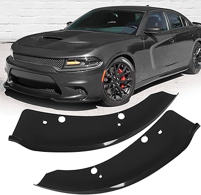Booming protection de pare-chocs avant compatible avec dodge charger hellcat/srt 392/squat pack/rt scat