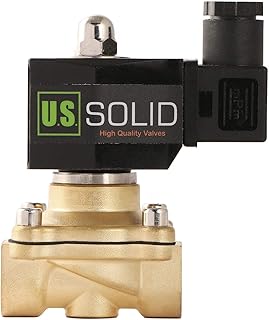 Électrovanne électrique américaine en laiton massif 1/2 pouce 12v dc normalement fermé viton