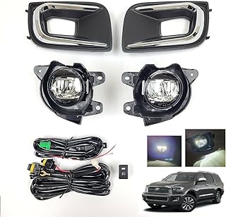 Ensemble de phares antibrouillard à led compatible avec sequoia 2018-2022 ty