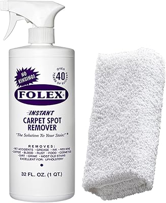Chiffon de nettoyage simco + spray pour tapis folex | kit détachage instantané